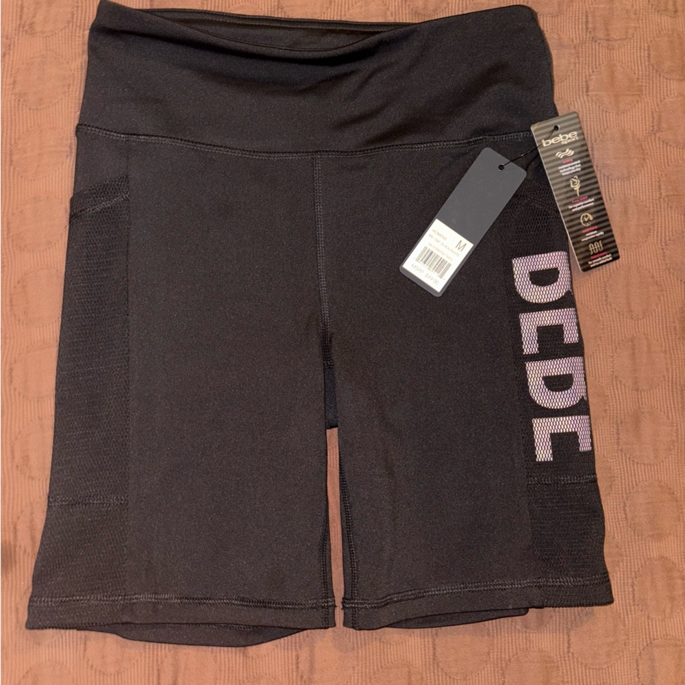 Bebe Brand New Black Athletic Shorts